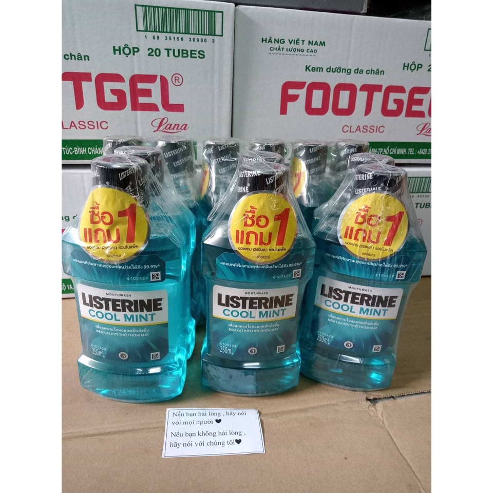 Nước xúc miệng listerine 250ml