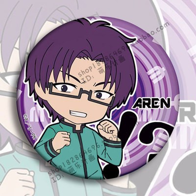 Huy hiệu cài áo IN HÌNH Saiki Kusuo Kẻ siêu năng khốn khổ anime chibi dễ thương tiện lợi