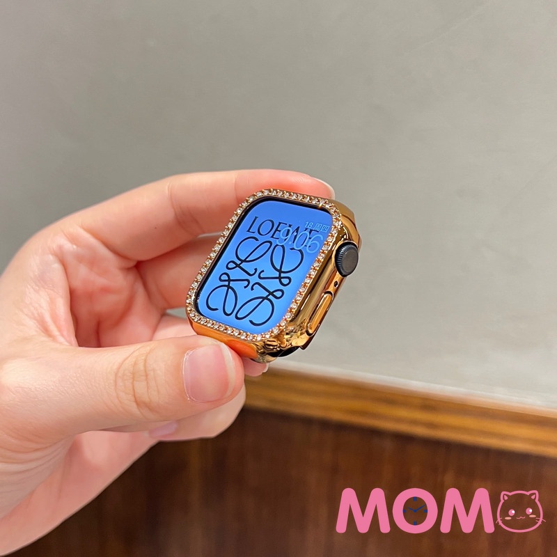 Vỏ Bảo Vệ Đính Kim Cương Cho Đồng Hồ Apple Watch Series 7 6 SE 5 4 3 2 45MM 41MM 40mm 42MM 40mm 44mm
