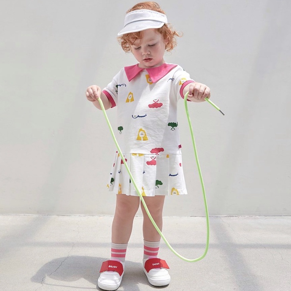 Đầm thun bé gái Moimoln xuất Hàn