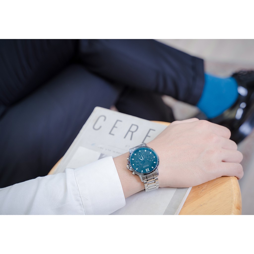 Đồng hồ nam JAH-113 Julius Homme Hàn Quốc dây thép (chọn màu)