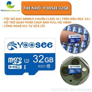 Thẻ Nhớ Gắn Camera Yoosee 32G Chính Hãng BH12T