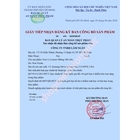 Viên uống L-Cysteine Now 500mg 100v hỗ trợ giảm mụn đẹp da.