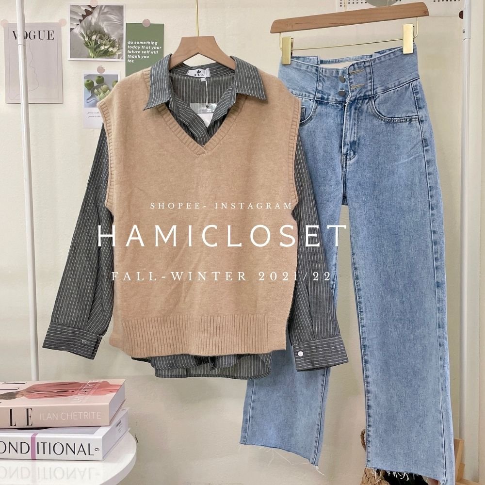 quần jeans dáng culottes ống suông cạp cao, đan chéo lưng sau