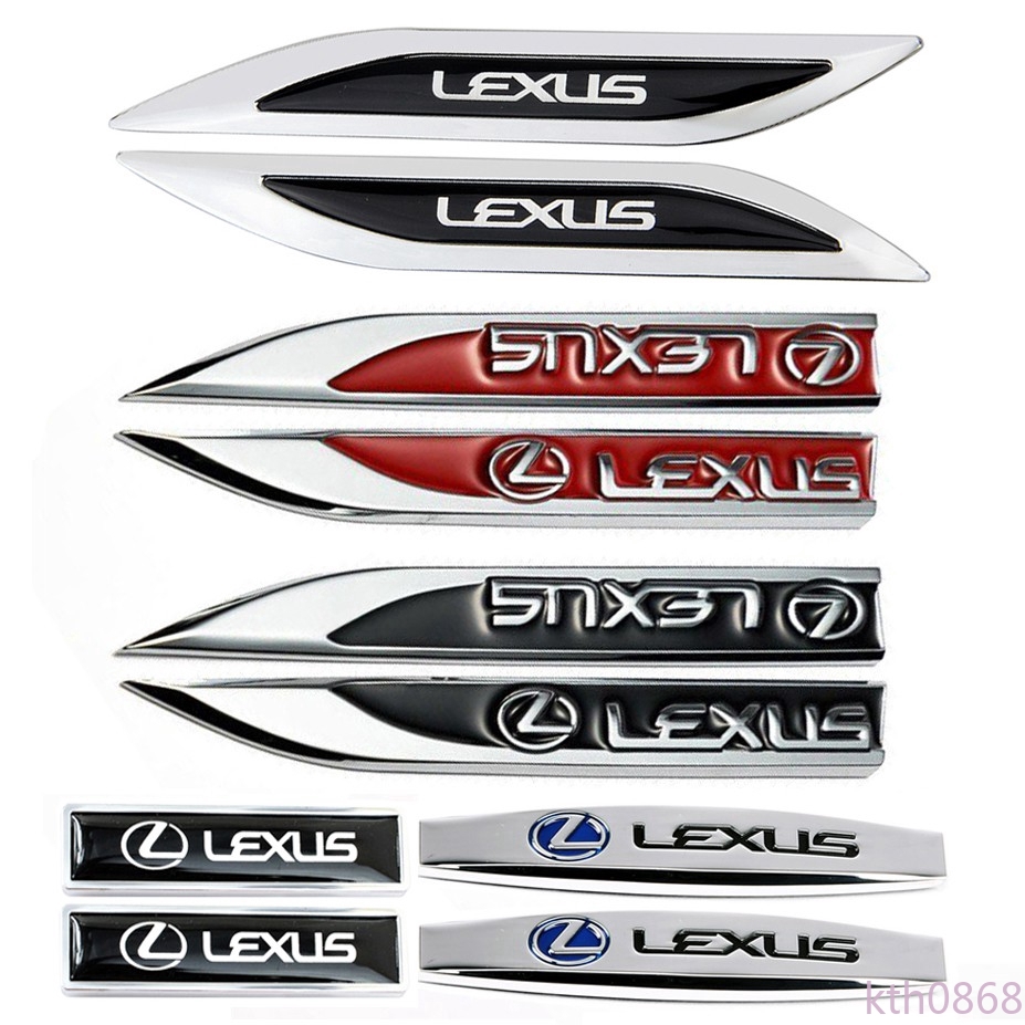 Bộ 2 nhãn dán kim loại trang trí xe ô tô Lexus Rx300 Rx350 Rx330 Nx300
