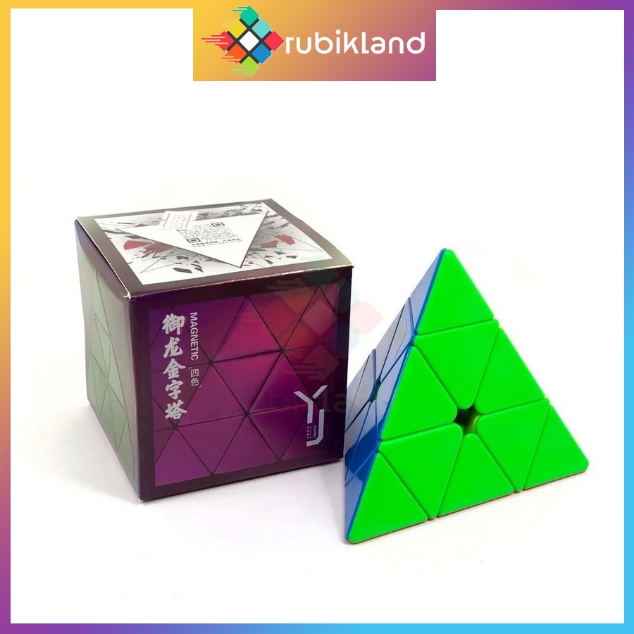 Rubik Pyraminx Nam Châm YJ Pyraminx V2 M Stickerless YongJun YuLong V2 M Stickerless Rubic Kim Tự Tháp Đồ Chơi Trí Tuệ