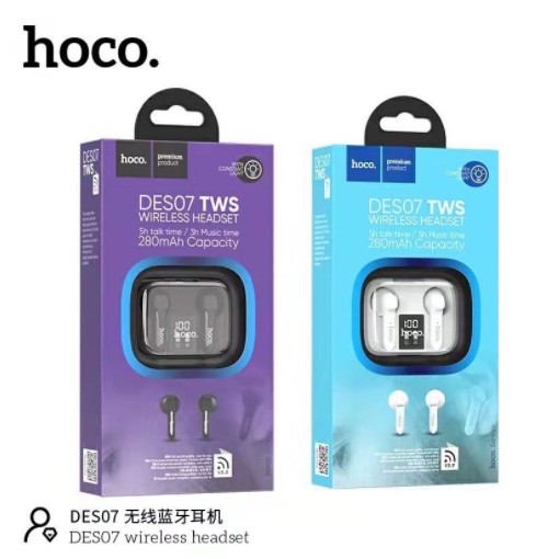 Tai Nghe Bluetooth TWS Hoco DES07 V5.0 Pin 280mAh - BẢO HÀNH CHÍNH HÃNG