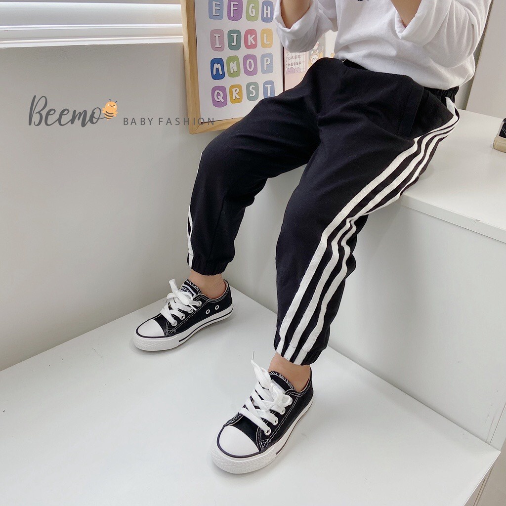 Quần dài dáng thể thao kẻ sọc 3 vạch cho bé yêu Q0001