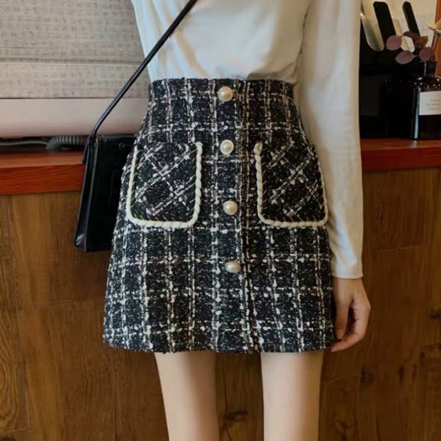 Chân váy dạ tweet có quần trong (kèm ảnh thật) | BigBuy360 - bigbuy360.vn