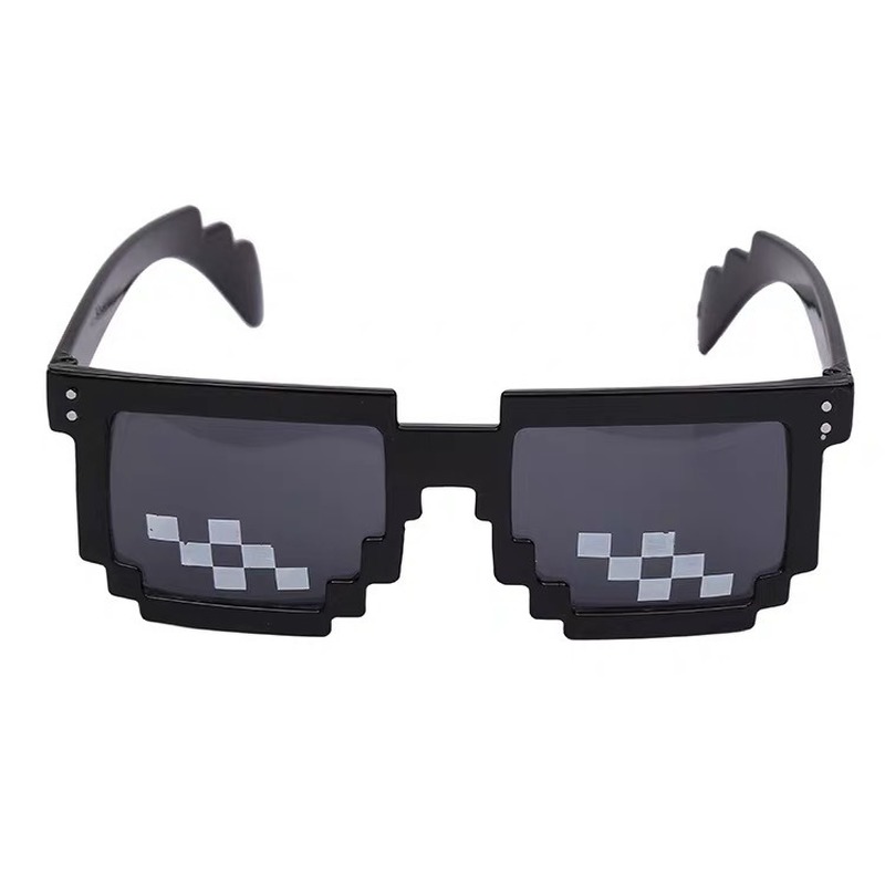 Fancy Mosaic Prom Party Glasses Two-dimensional Code Pixel Big Brother Social People Sunglasses Prank Groomsmen Props | BigBuy360 - bigbuy360.vn