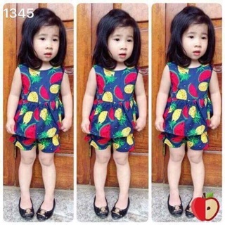 Bộ thô nơ lưng cho bé gái