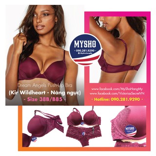 Bộ quần áo lót Victoria's Secret - dòng nâng ngực #DeamAngels Push-Up Bra 38B/B85