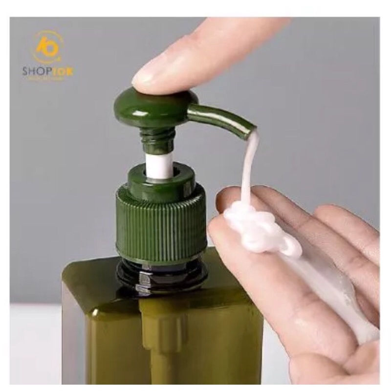 Bình chiết dạng vòi ấn dùng để chiết mỹ phẩm, dầu gội, sữa tắm  màu nâu đậm, combo 5/55k-ưu đãi