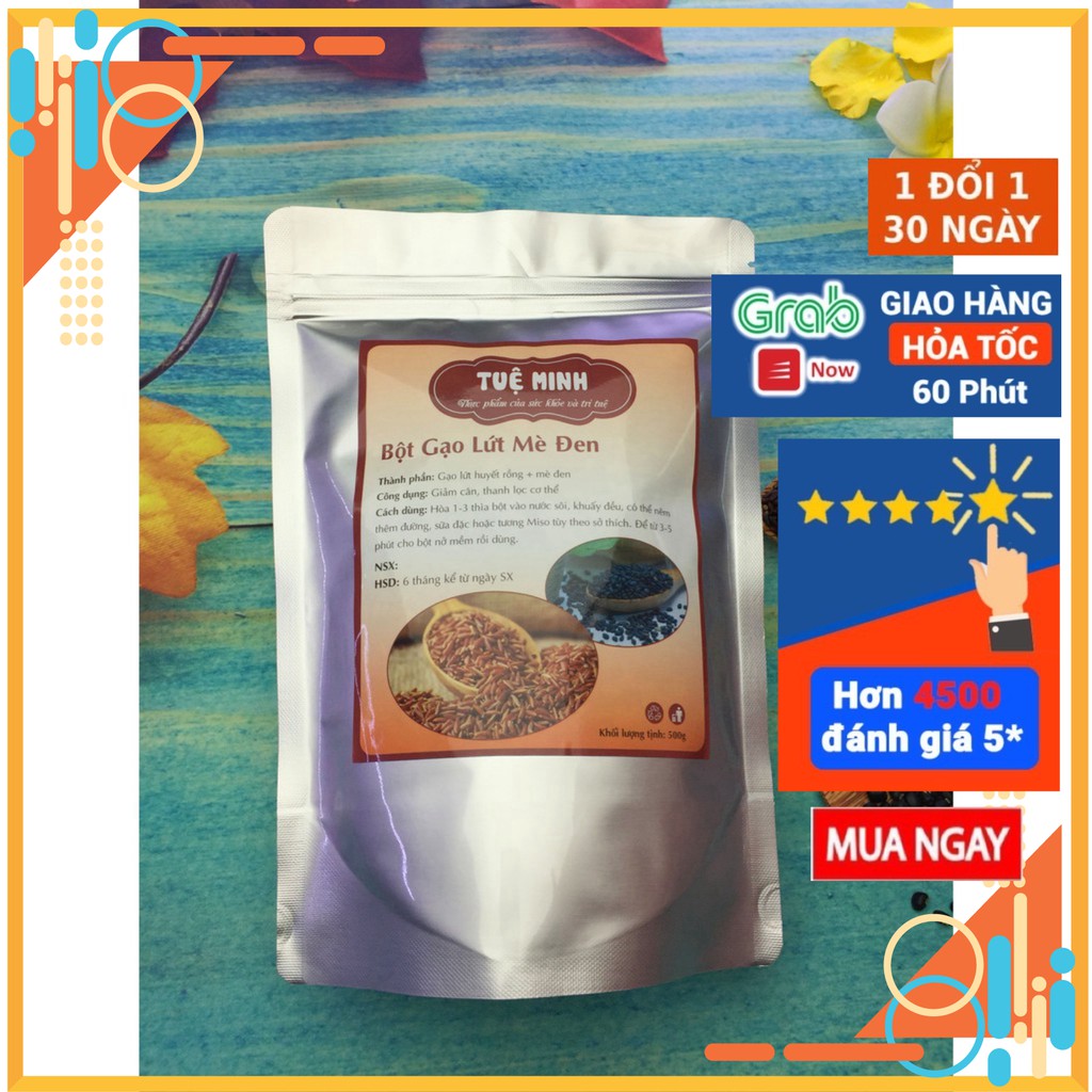 [SP Chính Hãng] Bột gạo lứt mè đen giảm cân loại 1KG