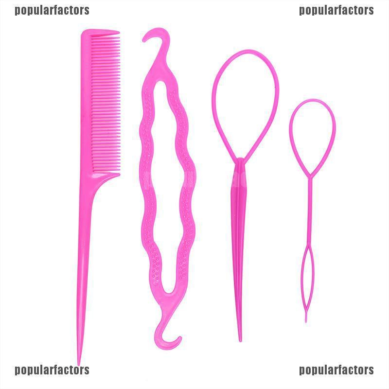 Bộ 4 Dụng Cụ Tạo Kiểu Tóc Thời Trang