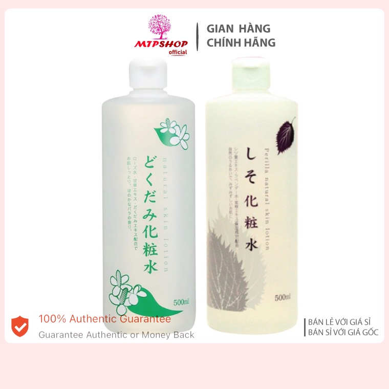 Toner Diếp Cá,Tia Tô Dokudami Natural Skin Lotion 500ml