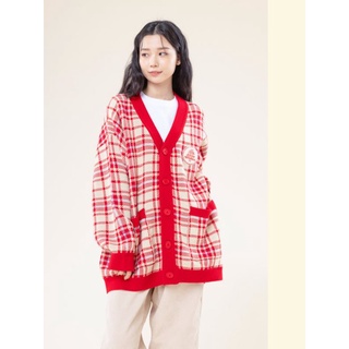 BTS 2021 HOLIDAY COLLECTION, 𝑳𝙞𝑻𝑻𝑳𝑬 𝑾𝞘𝑺𝑯 CARDIGAN (RED)