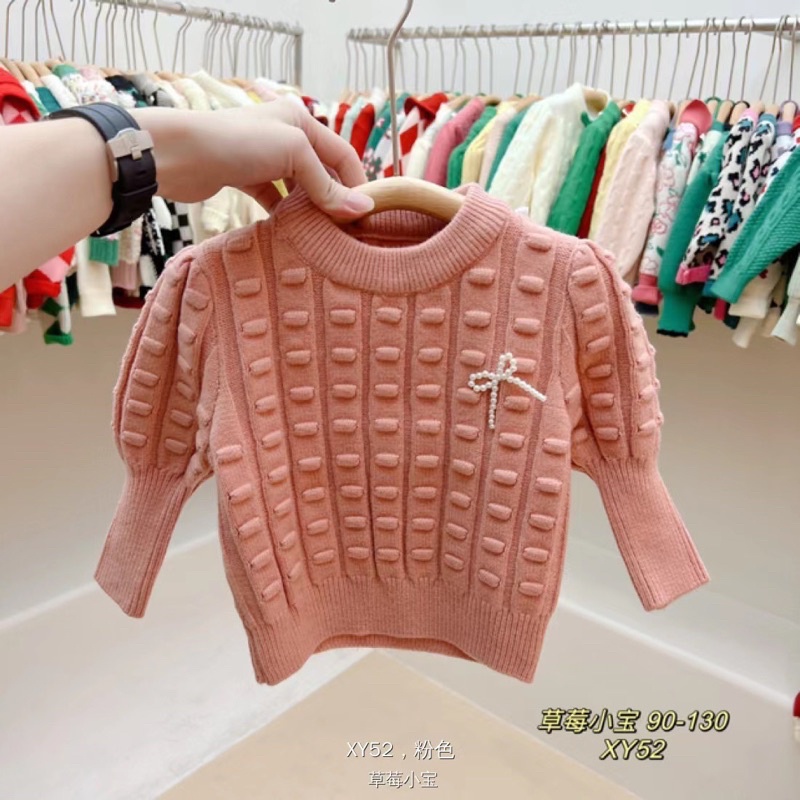 Áo len QC bé gái
