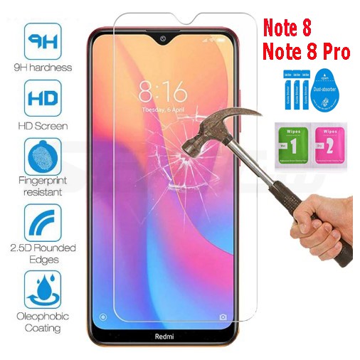 Kính cường lực Xiaomi Redmi Note 8 / Note 8 Pro 💥 GIẢM GIÁ CỰC SỐC 💥 Độ cứng 9H, dày 0.3 mm