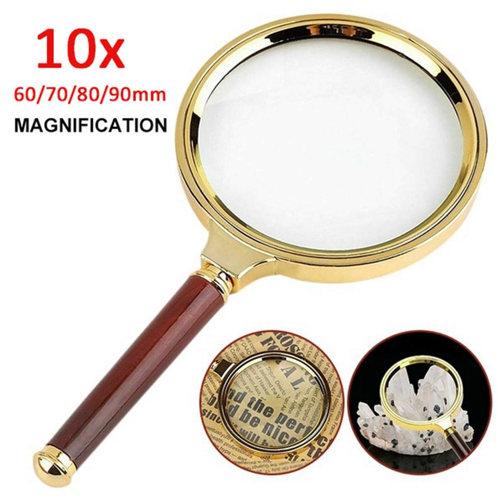 Kính Lúp Cầm Tay Phóng Đại 10X Dùng Đọc Sách / Trang Sức Tiện Dụng