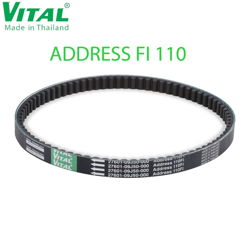 Dây curoa Address FI 110 hiệu VITAL- Dây curoa VITAL chính hãng, hàng Thái lan chất lượng cao