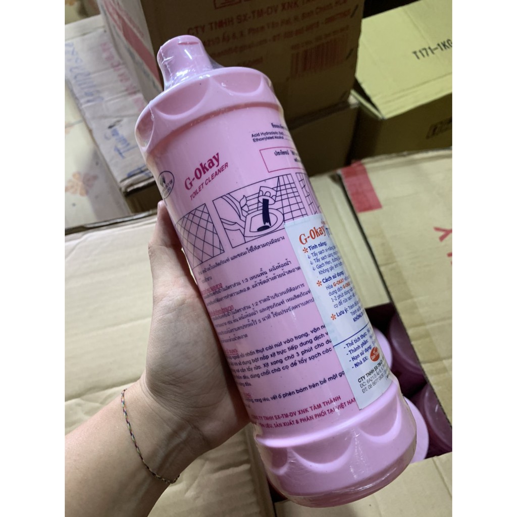 Nước tẩy Toilet Okay Pink 960ml Thái Lan chính hãng 960ml - OKAY