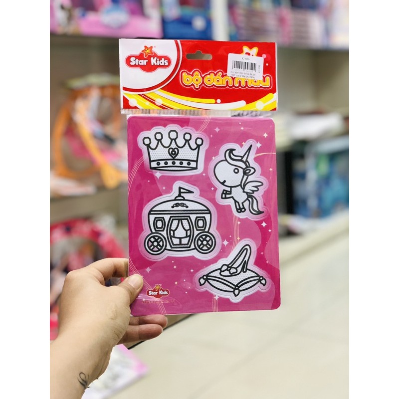 Bộ tranh dán màu sáng tạo cho bé