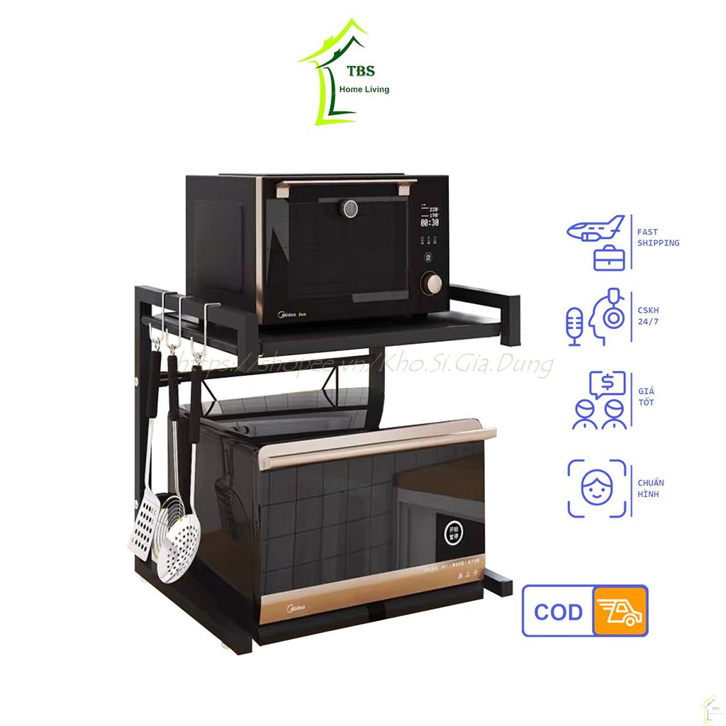 Kệ Để Đồ Lò Vi Sóng 2 Tầng Cho Nhà Bếp Gọn Gàng