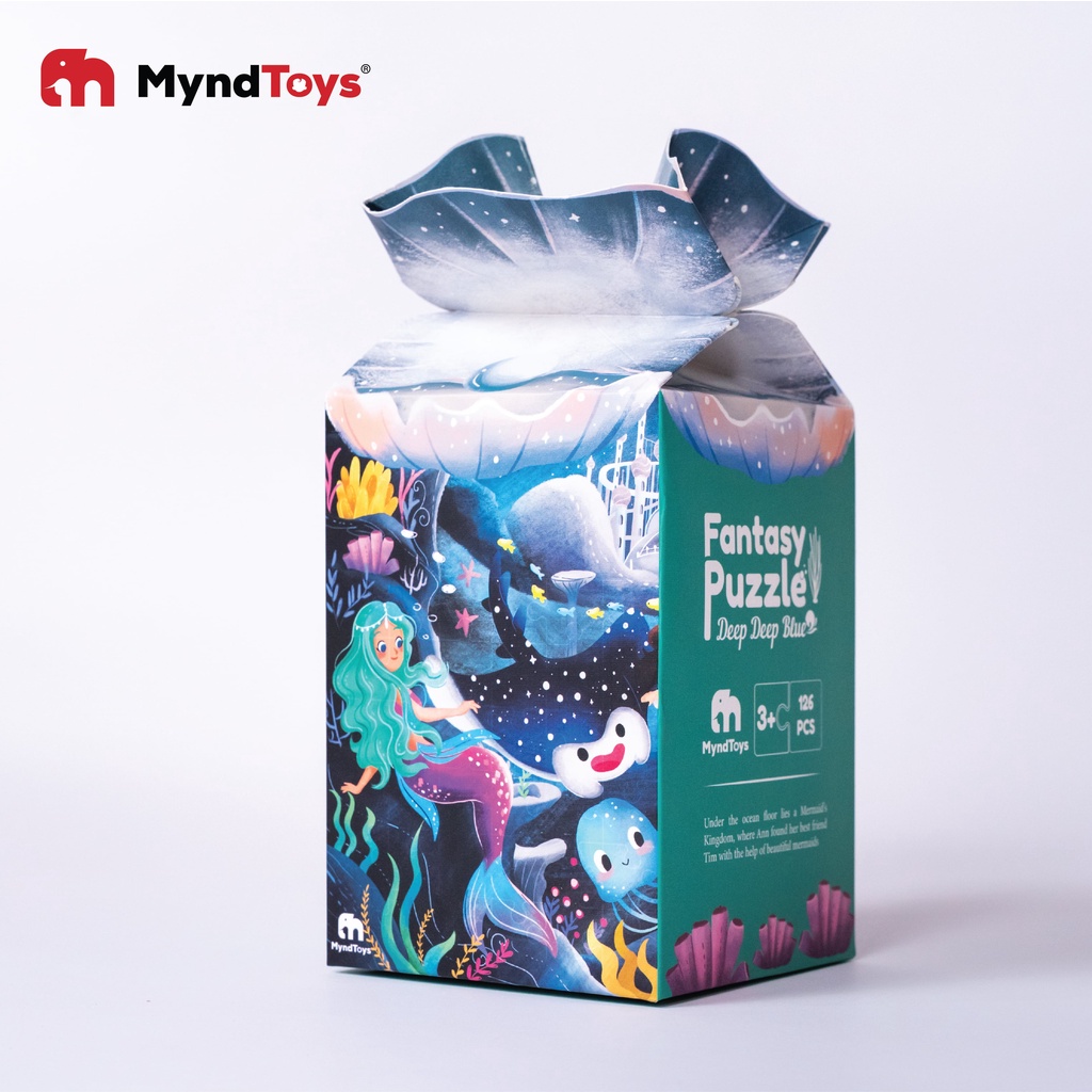 Đồ Chơi Xếp Hình Myndtoys Fantasy Puzzle - Nàng Tiên Cá Deep Deep Blue Dành Cho Bé Gái Trên 4 Tuổi