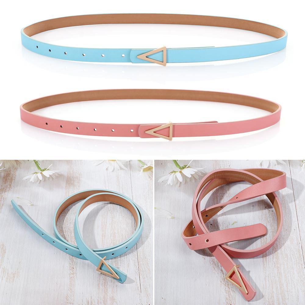 PATH Thắt Lưng Da Khóa Kim Loại Thời Trang Cho Nữ