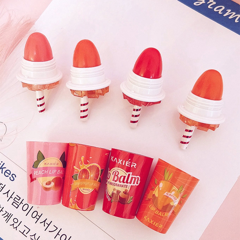 Son Dưỡng Môi KAXIER Hình Chai Kem 4 Màu Dễ Thương Nhiệt Độ Đổi Màu Dưỡng Ẩm Hàng Ngày Hàn Quốc