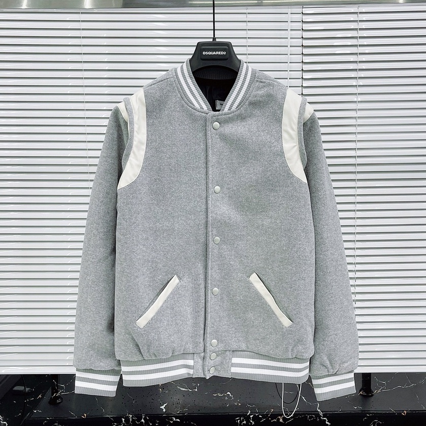 Áo Khoác Bomber Teddy Nam Phối Viền Da Chất Liệu Dạ Thời Trang Nam bền đẹp 2022