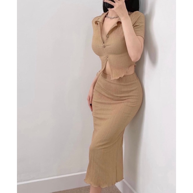 Set áo  + chân váy đuôi cá BELLA SET