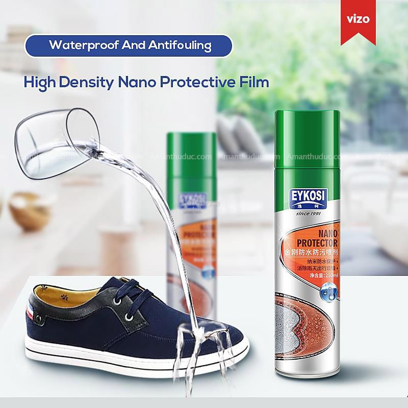 [FREESHIP❤] Bình xịt nano chống thấm nước Eykosi 250ml bảo vệ giày khỏi ướt(Mẫu Mới)