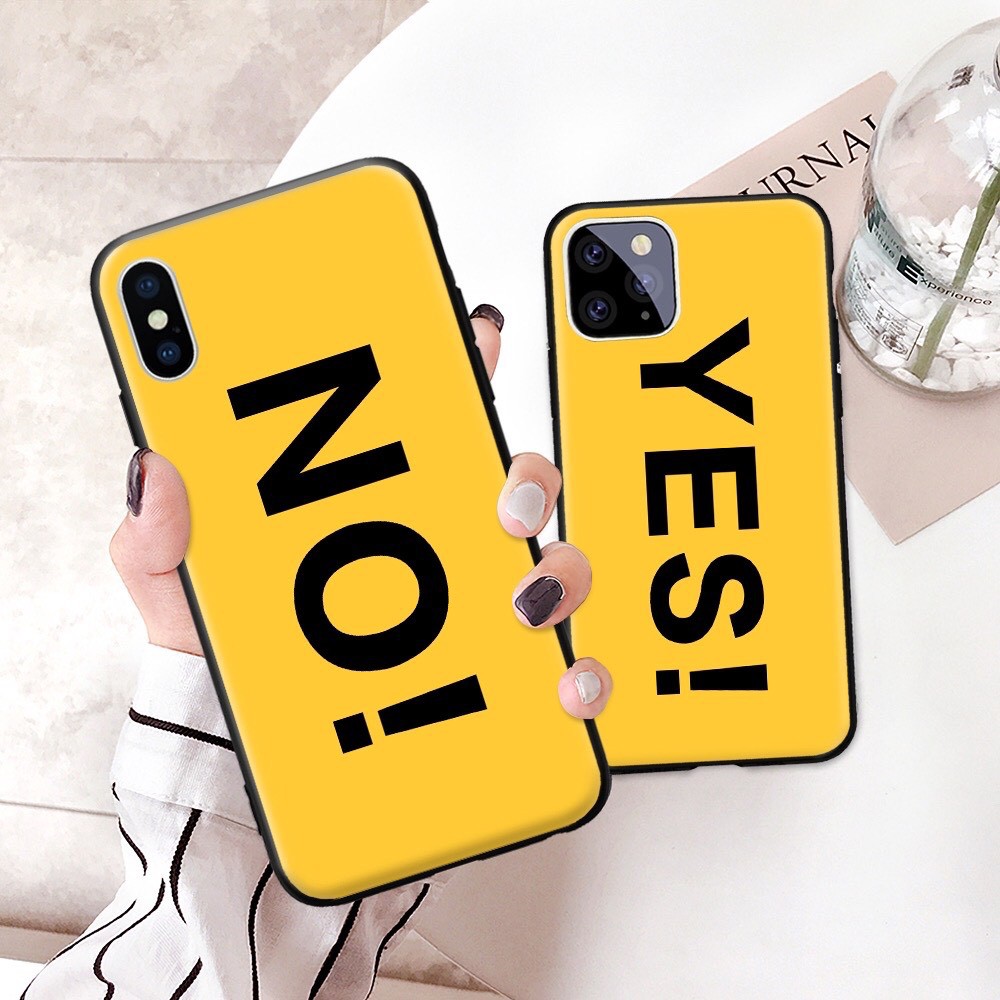 Ốp lưng cứng Yes No cho iphone 6 s plus 7 8 plus Xr X s max 11 11 pro max 12 mini 12 pro max se2