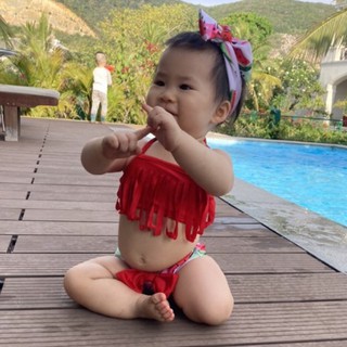 Bộ bơi bikini dưa hấu cho bé gái 0-3 tuổi