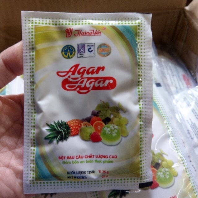 Bột rau câu giòn Agar 25g