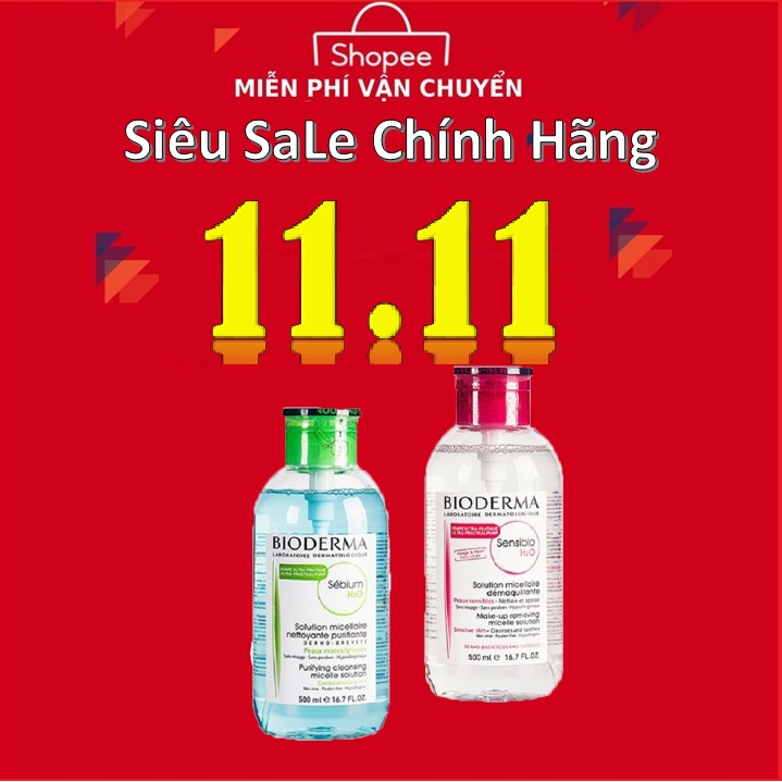 [ 𝑪𝒉𝒖𝒂̂̉𝒏 𝑪𝒉𝒊́𝒏𝒉 𝑯𝒂̃𝒏𝒈 ] Nước Tây Trang BIODERMA 500ml