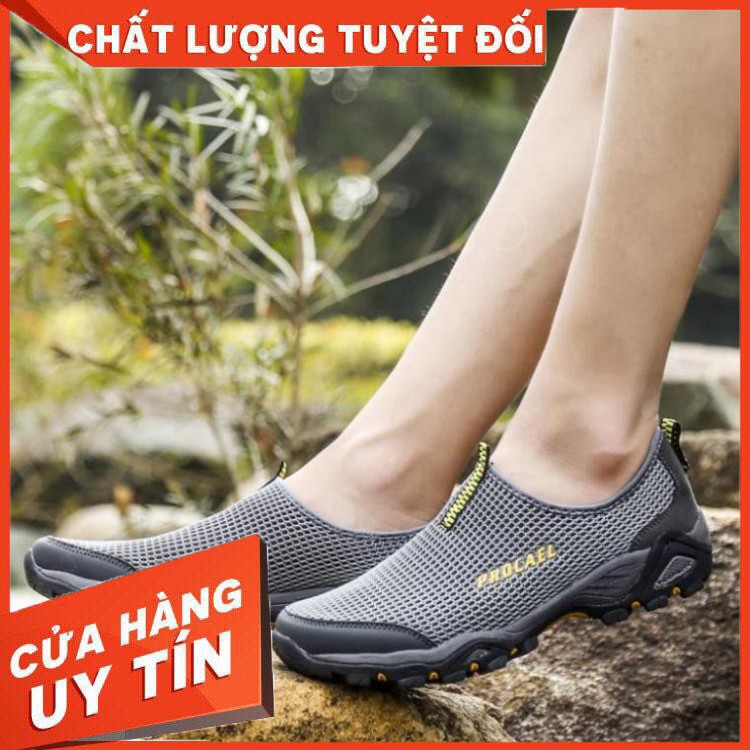 HÀNG NHẬP KHẨU -  Giày leo núi bằng vải lưới chống nước thời trang năng động cho nam -Za11 - Hàng Nhập Khẩu