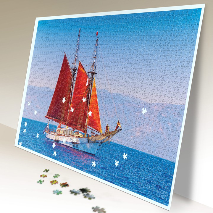 Tranh xếp hình Jigsaw Puzzle giải tỏa stress Tia Sáng 2035 mảnh - RA KHƠI - MSP: 2035-006