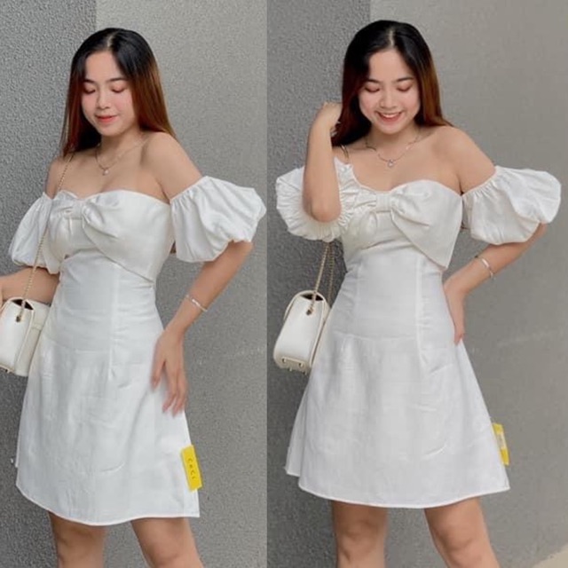 Đầm xoè cúp ngực tay bí | BigBuy360 - bigbuy360.vn