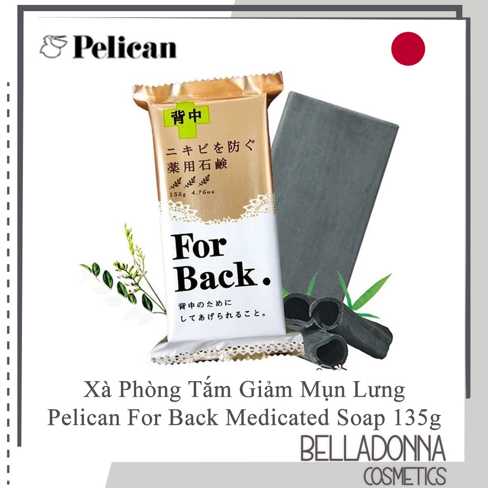 Xà Phòng Giảm Mụn Lưng Pelican For Back Medicated Soap 135g