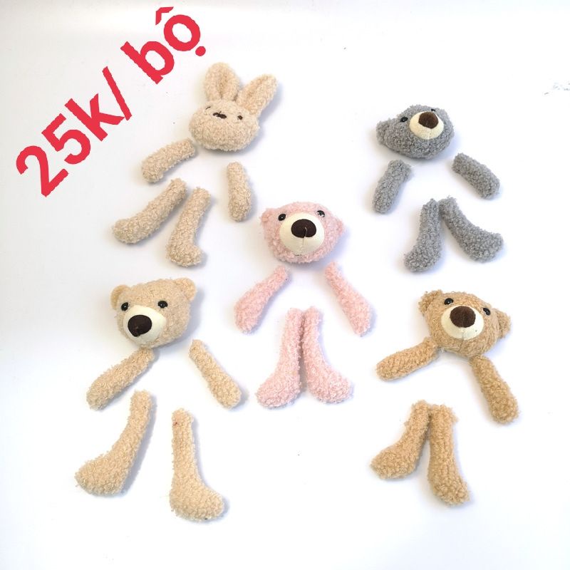 Gấu ráp tay chân - 25k/ bộ
