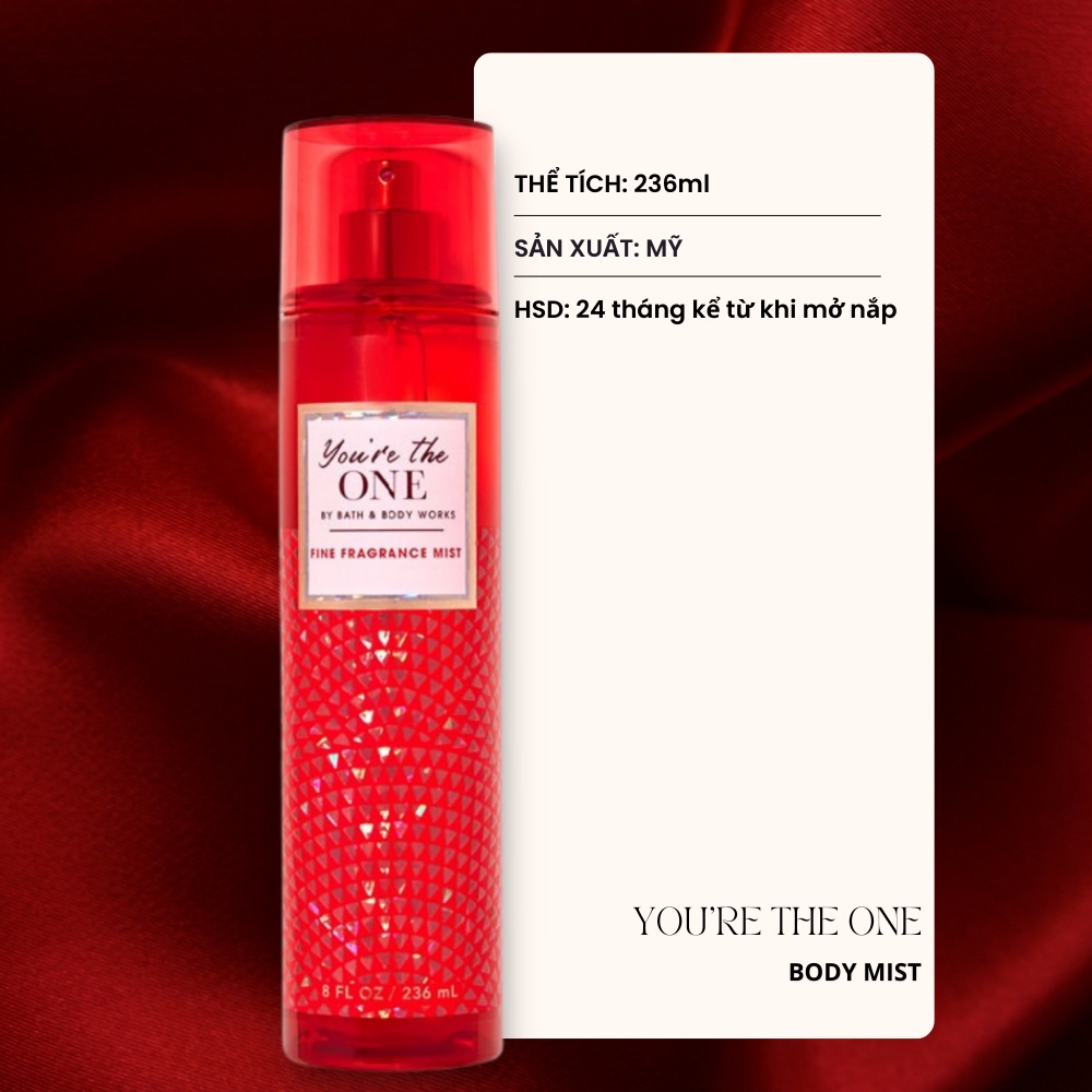 Xịt Thơm Toàn Thân Bath&Body Works You're The One 236ml