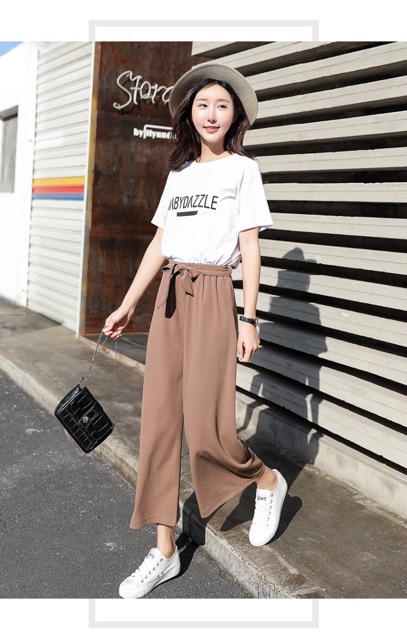 Quần ống suông thắt nơ ulzzang freesize (kèm ảnh thật) | BigBuy360 - bigbuy360.vn