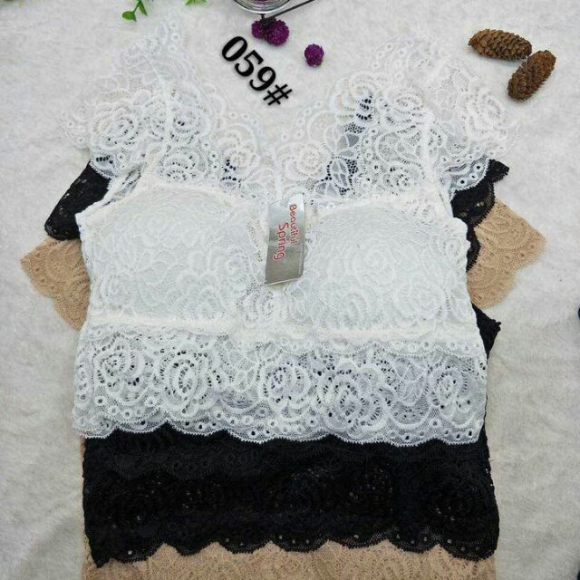 Croptop xinh như này ko rước e về thì phí quá đi ạChất ren lụa cực đẹp nhaGiá 45k/bán từ 2cCó 3màu :đen .trắng. Da.