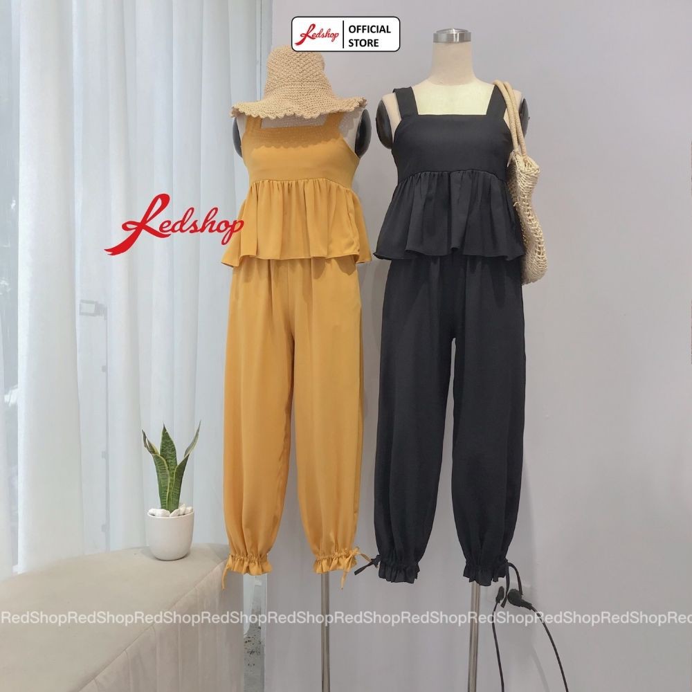 Set Đồ Nữ Bộ Quần Áo 2 Dây Mix Quần Dài Rút Dây Xinh Xắn REDSHOP | BigBuy360 - bigbuy360.vn