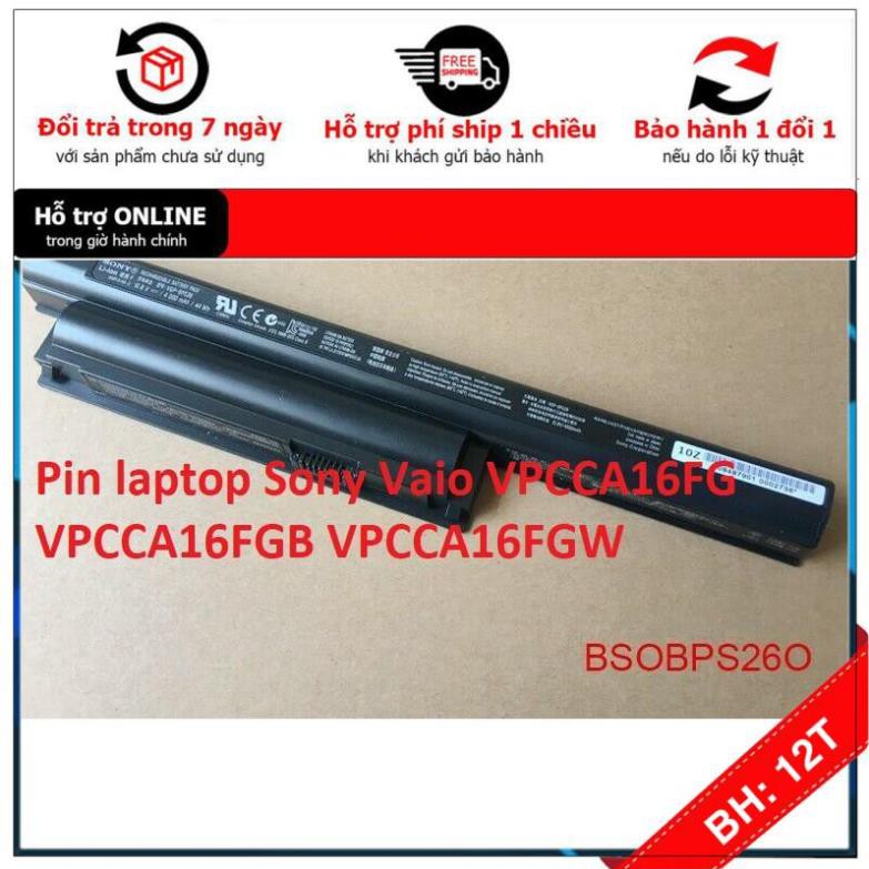 [BH12TH] ⚡[Pin zin] Pin laptop Sony Vaio VPCCA16FG VPCCA16FGB VPCCA16FGW