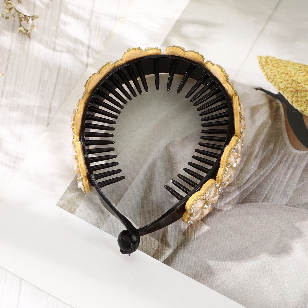 Haimeikang Phụ kiện kẹp tóc hình hoa đính đá phong cách Hàn Quốc cho nữ