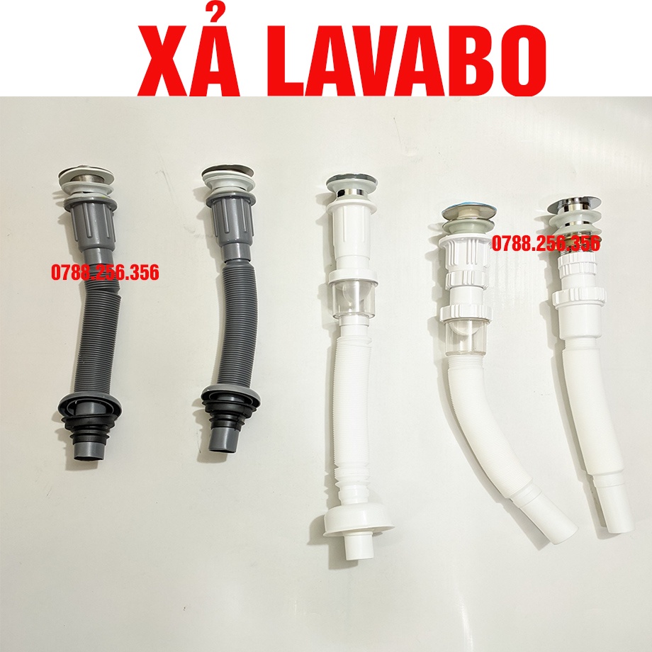 Bộ xả lavabo dây ruột gà,Xả lavabo ruột gà_xả nhấn, xả chậu rửa mặt